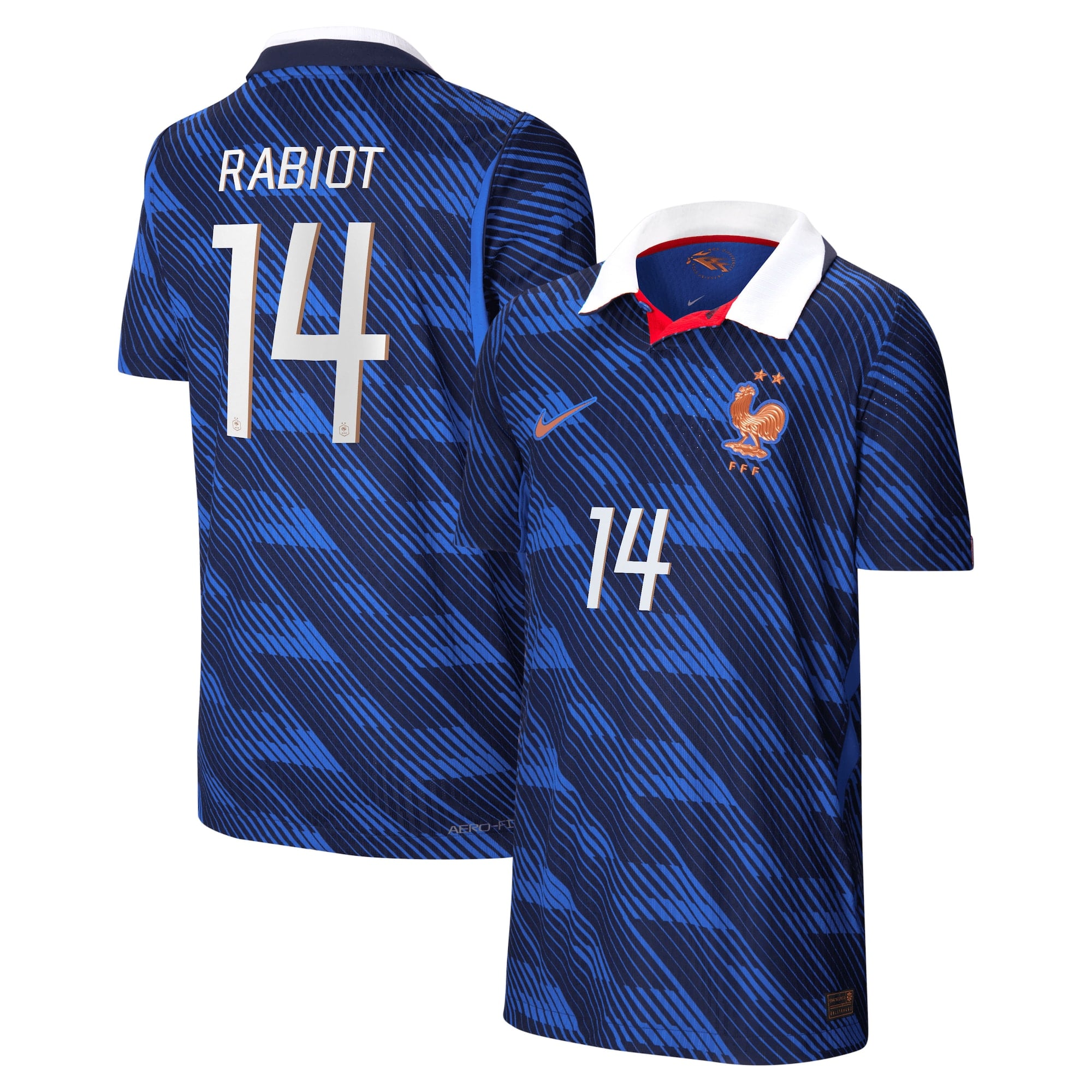 France Nike Aero-Fit Home Match Shirt 2026 - Kids with Rabiot 14 printing