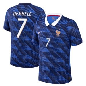 France Nike Home Aero-Fit Match Shirt 2026 with Dembele 7 printing