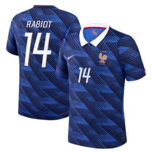 France Nike Home Aero-Fit Match Shirt 2026 with Rabiot 14 printing