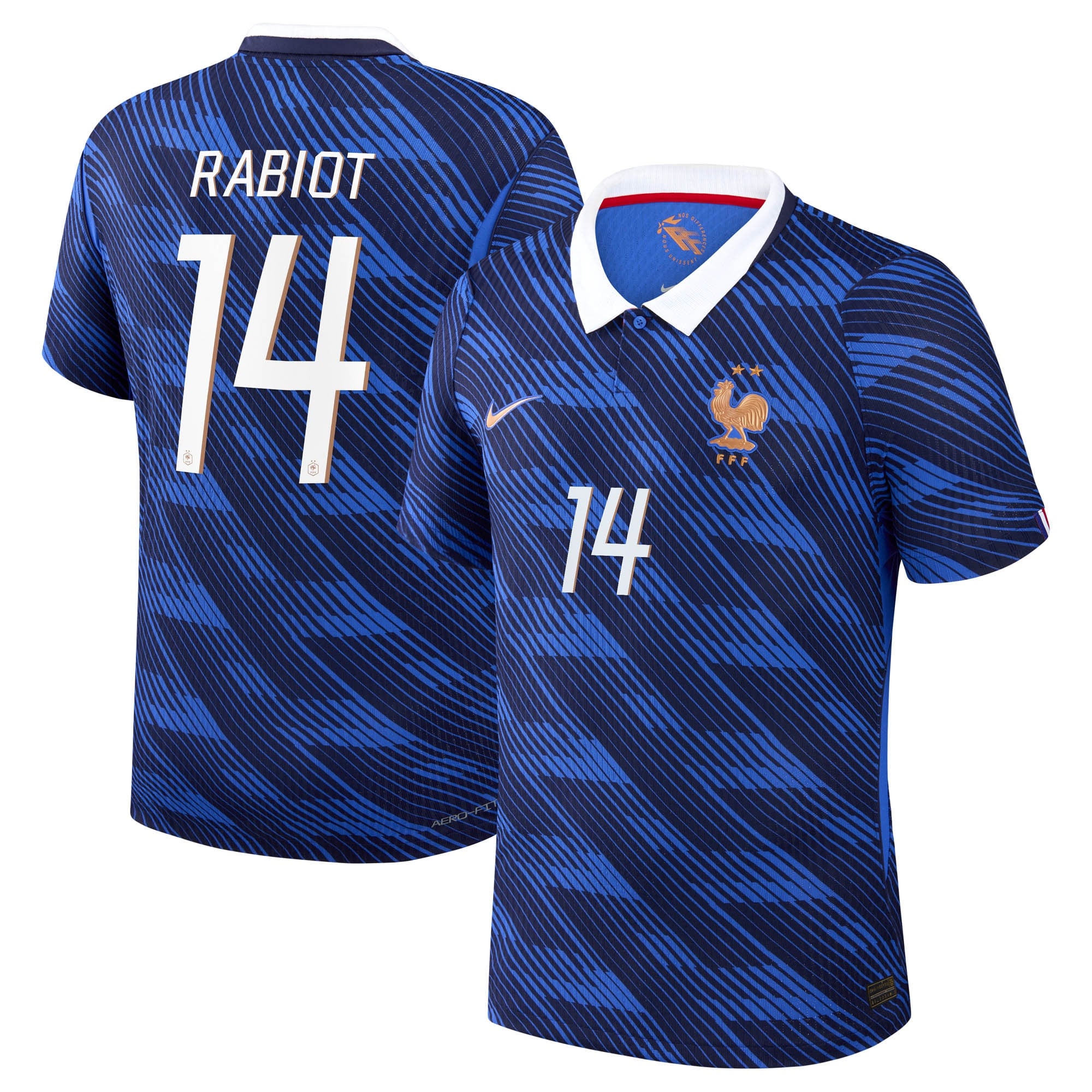 France Nike Home Aero-Fit Match Shirt 2026 with Rabiot 14 printing
