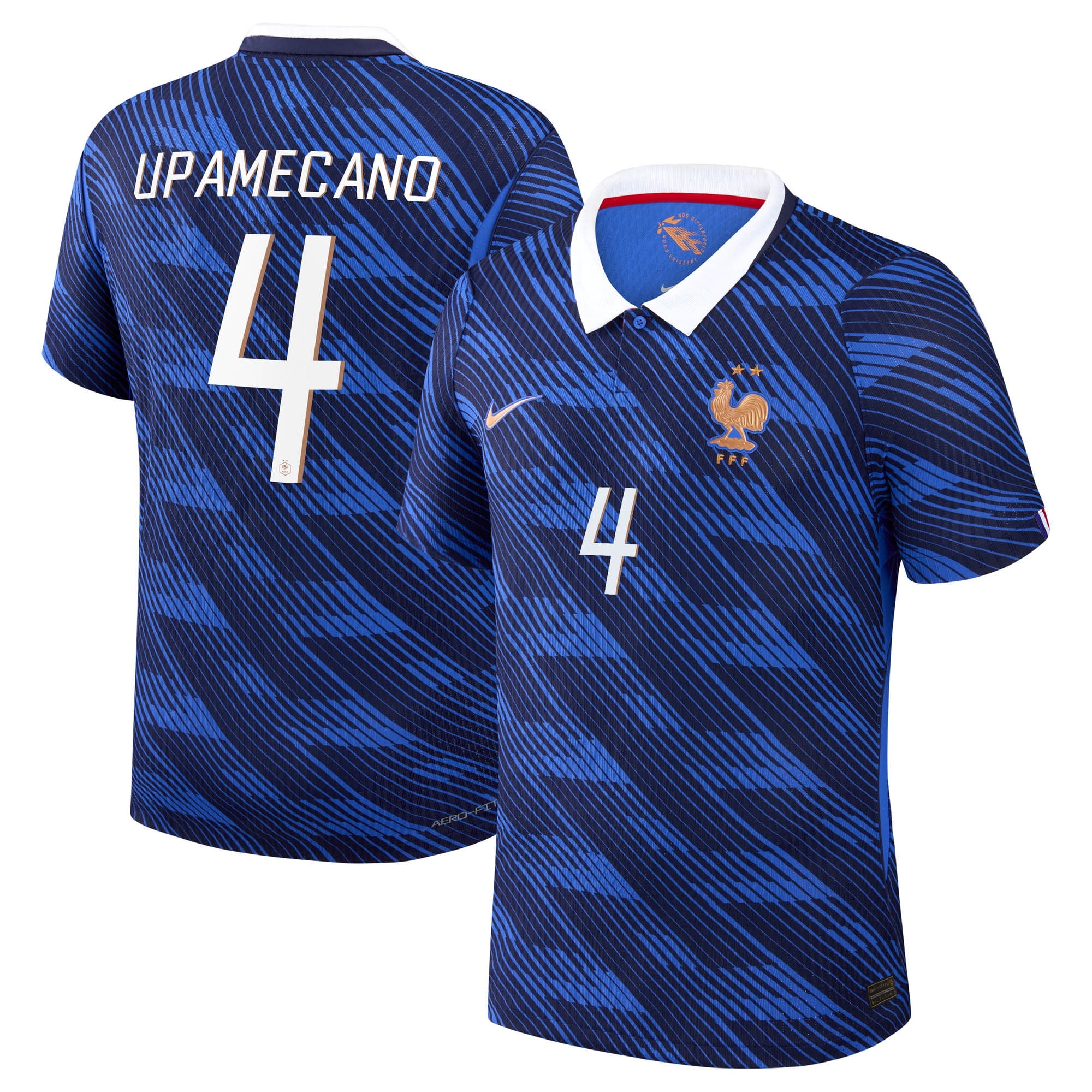 France Nike Home Aero-Fit Match Shirt 2026 with Upamecano 4 printing