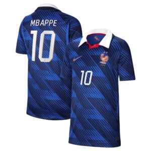 France Nike Home Stadium Shirt 2026 - Kids with Mbappe 10 printing
