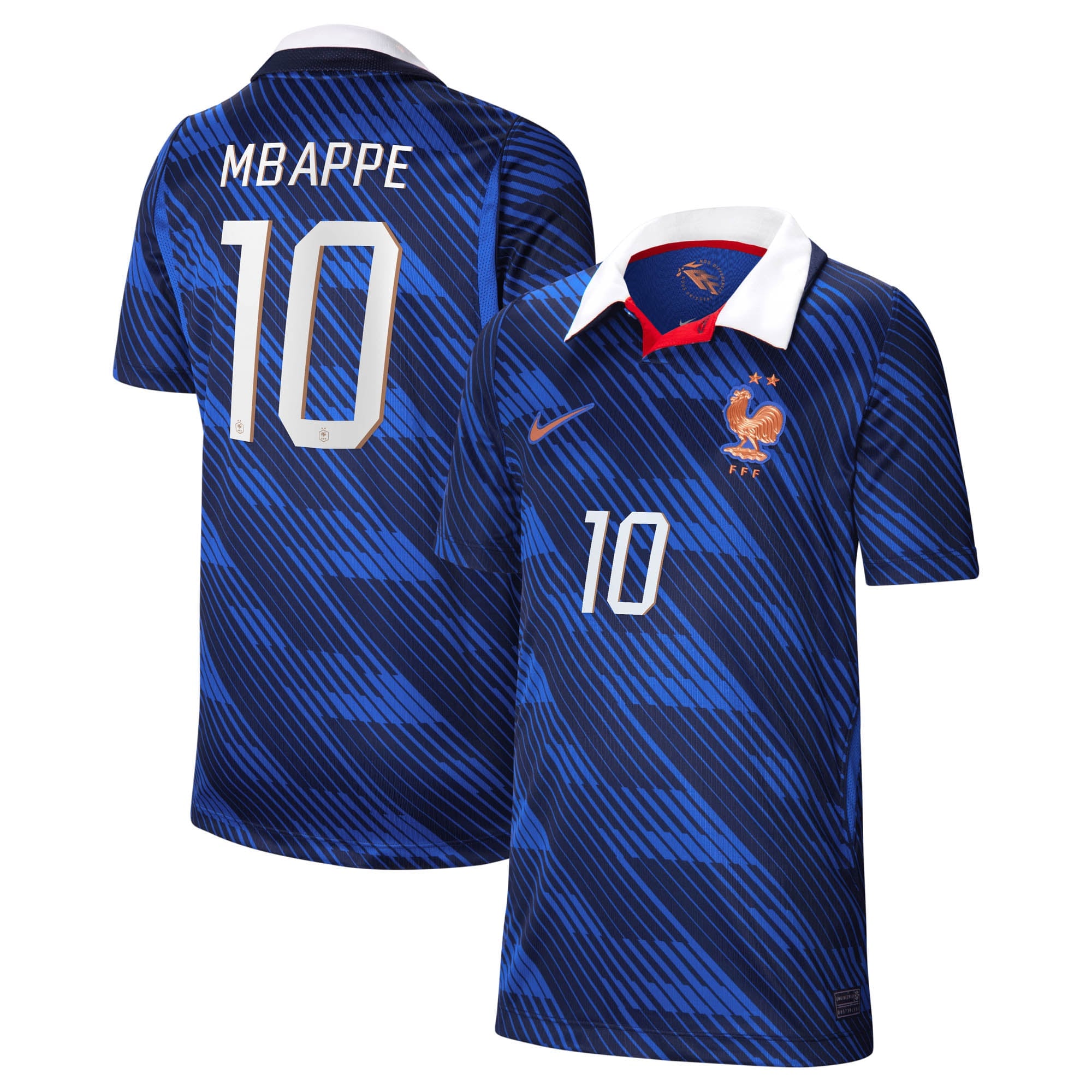 France Nike Home Stadium Shirt 2026 - Kids with Mbappe 10 printing