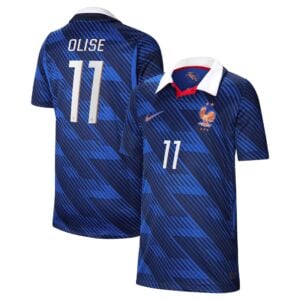 France Nike Home Stadium Shirt 2026 - Kids with Olise 11 printing