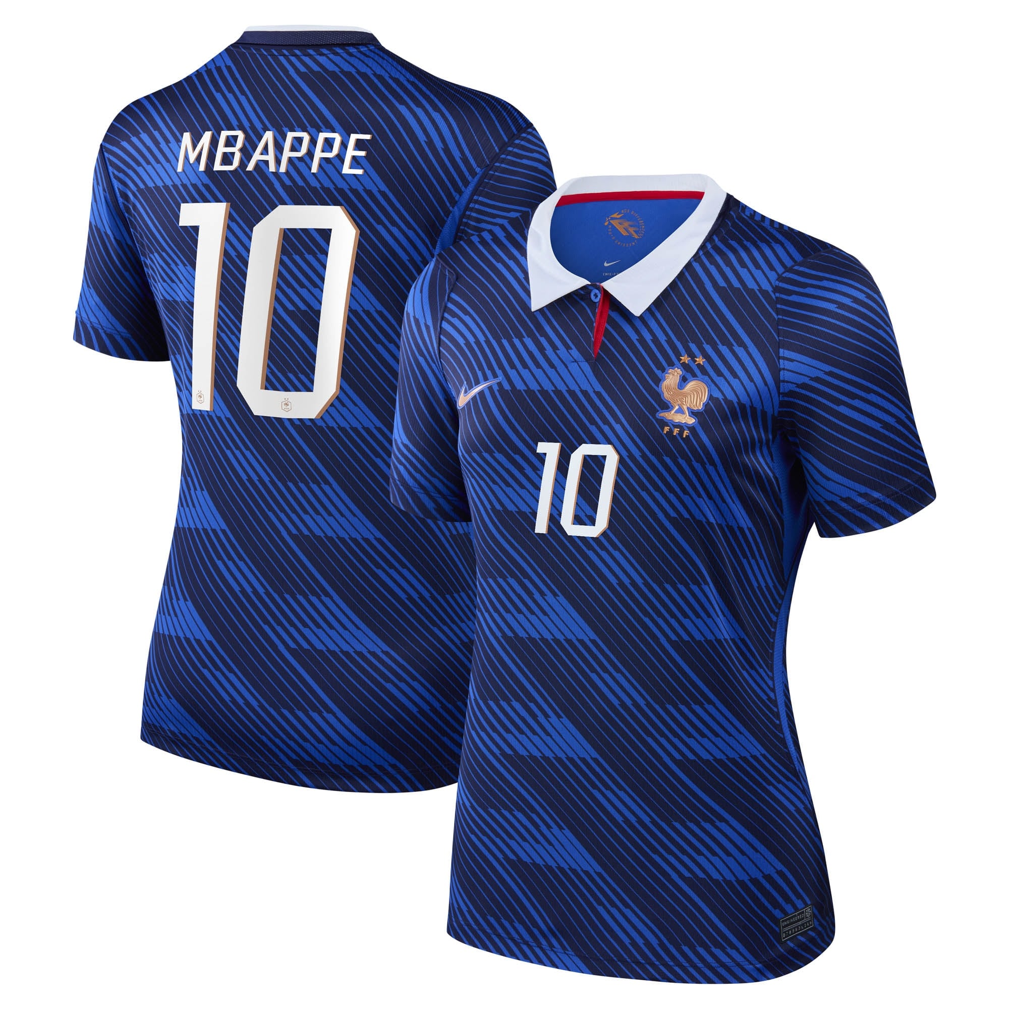 France Nike Home Stadium Shirt 2026 - Womens with Mbappe 10 printing
