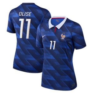 France Nike Home Stadium Shirt 2026 - Womens with Olise 11 printing