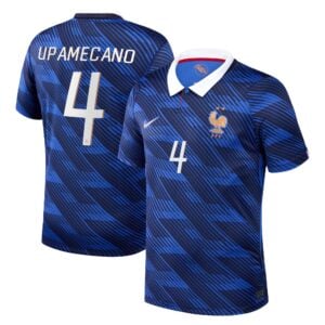 France Nike Home Stadium Shirt 2026 with Upamecano 4 printing