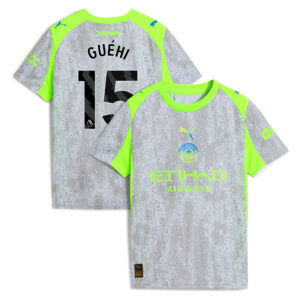 Manchester City PUMA Third Shirt 2025-26 - Kids with Guéhi 15 printing