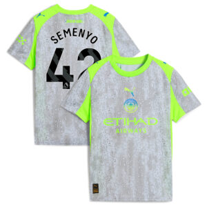 Manchester City PUMA Third Shirt 2025-26 - Kids with Semenyo 42 printing