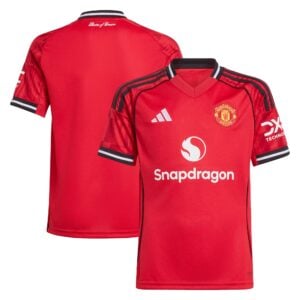Manchester United adidas Home Shirt 2025-26 - Kids