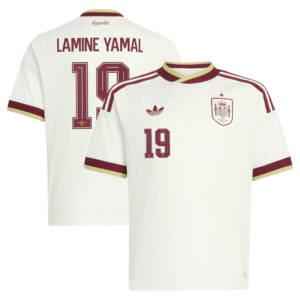 Spain adidas Away Shirt 2026 - Kids with Lamine Yamal 19 printing