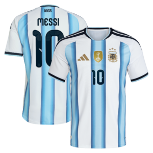 Argentina adidas Home Authentic Shirt 2026 with Messi 10 printing