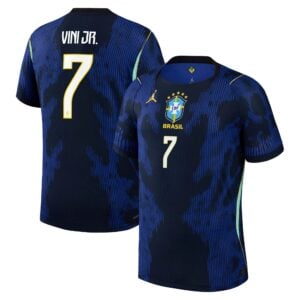 Brazil Jordan Away Aero-FIT Match Shirt 2026 with Vini Jr. 7 printing