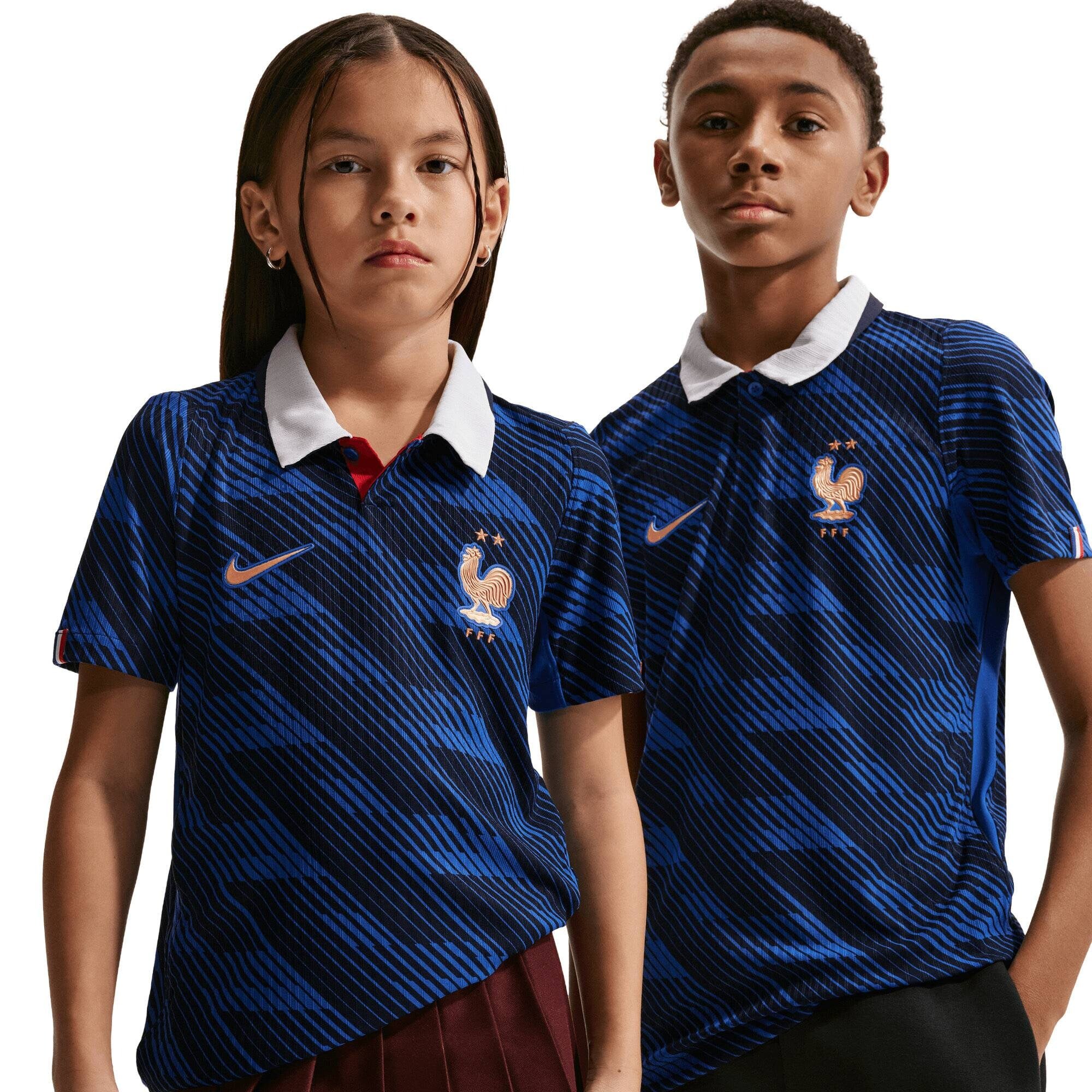 France National Team Nike Home Aero-FIT Match Shirt 2026 - Kids