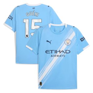 Manchester City PUMA Home Shirt 2025-26 with Guéhi 15 printing
