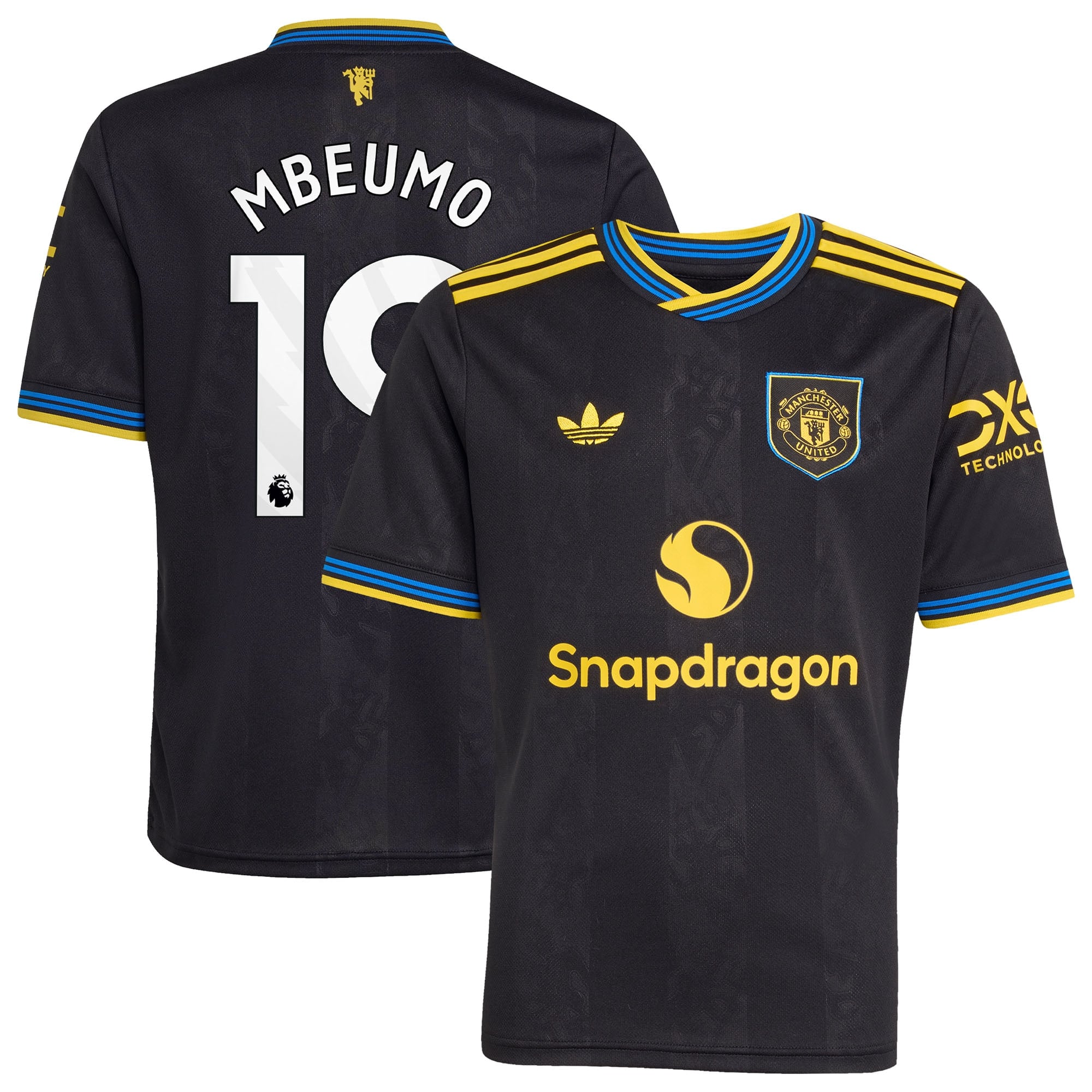Manchester United adidas Third Shirt 2025-26 - Kids with Mbeumo 19 printing