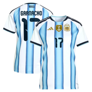 Argentina adidas Home Shirt 2026 - Womens with Garnacho 17 printing
