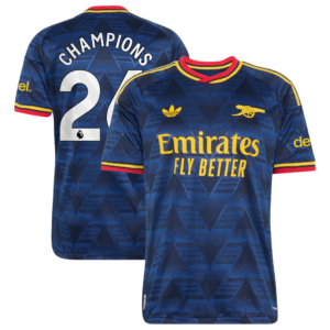 Arsenal adidas Away Authentic Shirt 2026-27 with Champions 26 printing