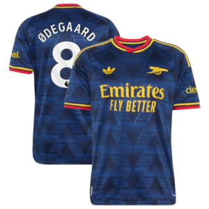 Arsenal adidas Away Authentic Shirt 2026-27 with Ødegaard 8 printing