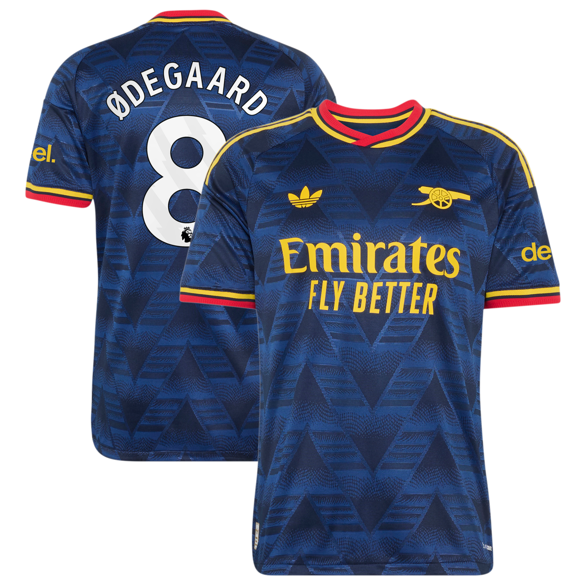 Arsenal adidas Away Authentic Shirt 2026-27 with Ødegaard 8 printing