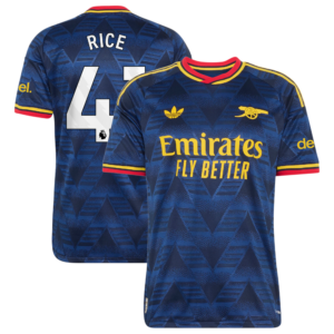 Arsenal adidas Away Authentic Shirt 2026-27 with Rice 41 printing