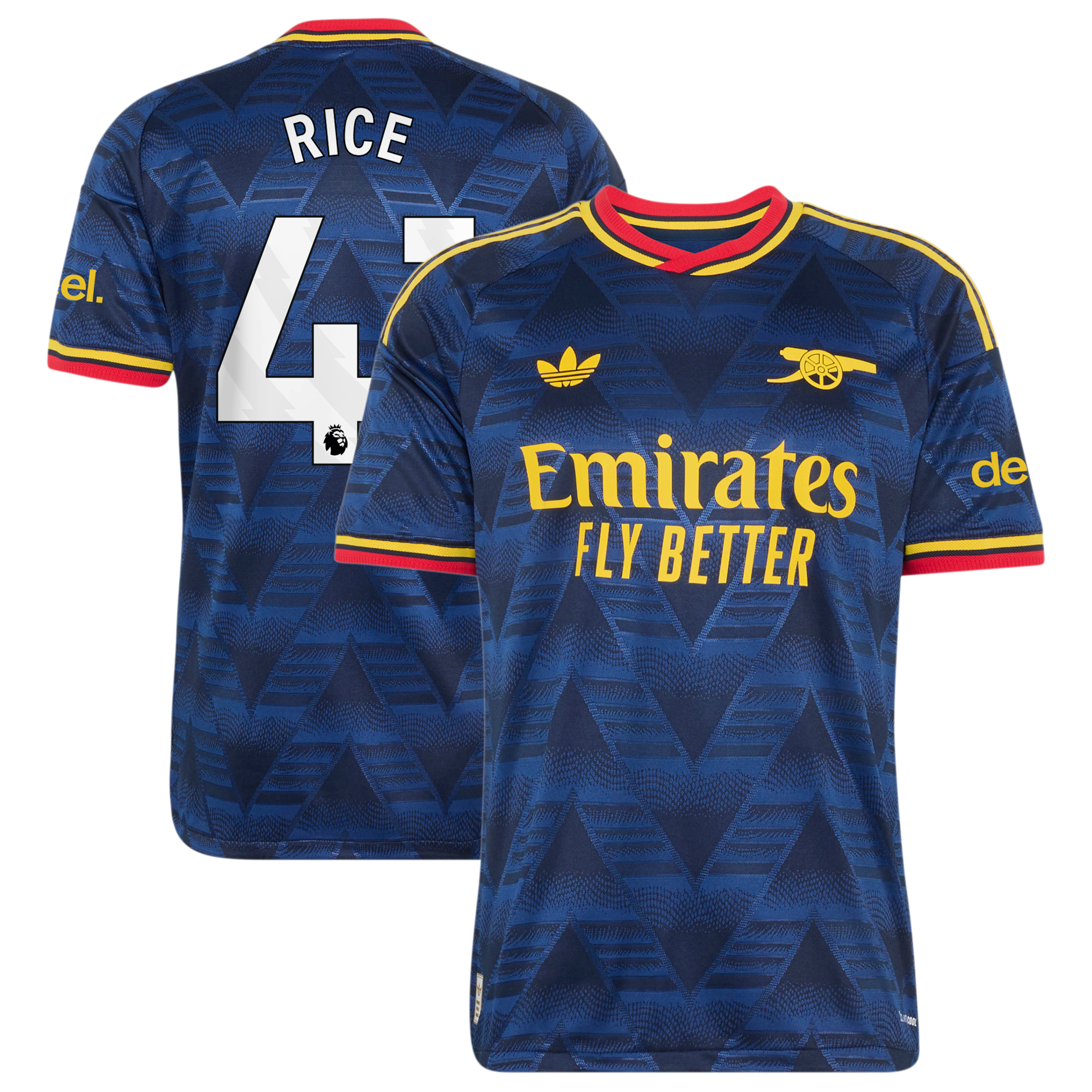 Arsenal adidas Away Authentic Shirt 2026-27 with Rice 41 printing