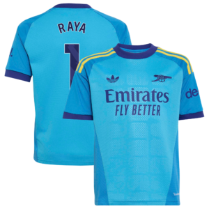 Arsenal adidas Away Goalkeeper Shirt 2026-27 - Kids with Raya 1 printing