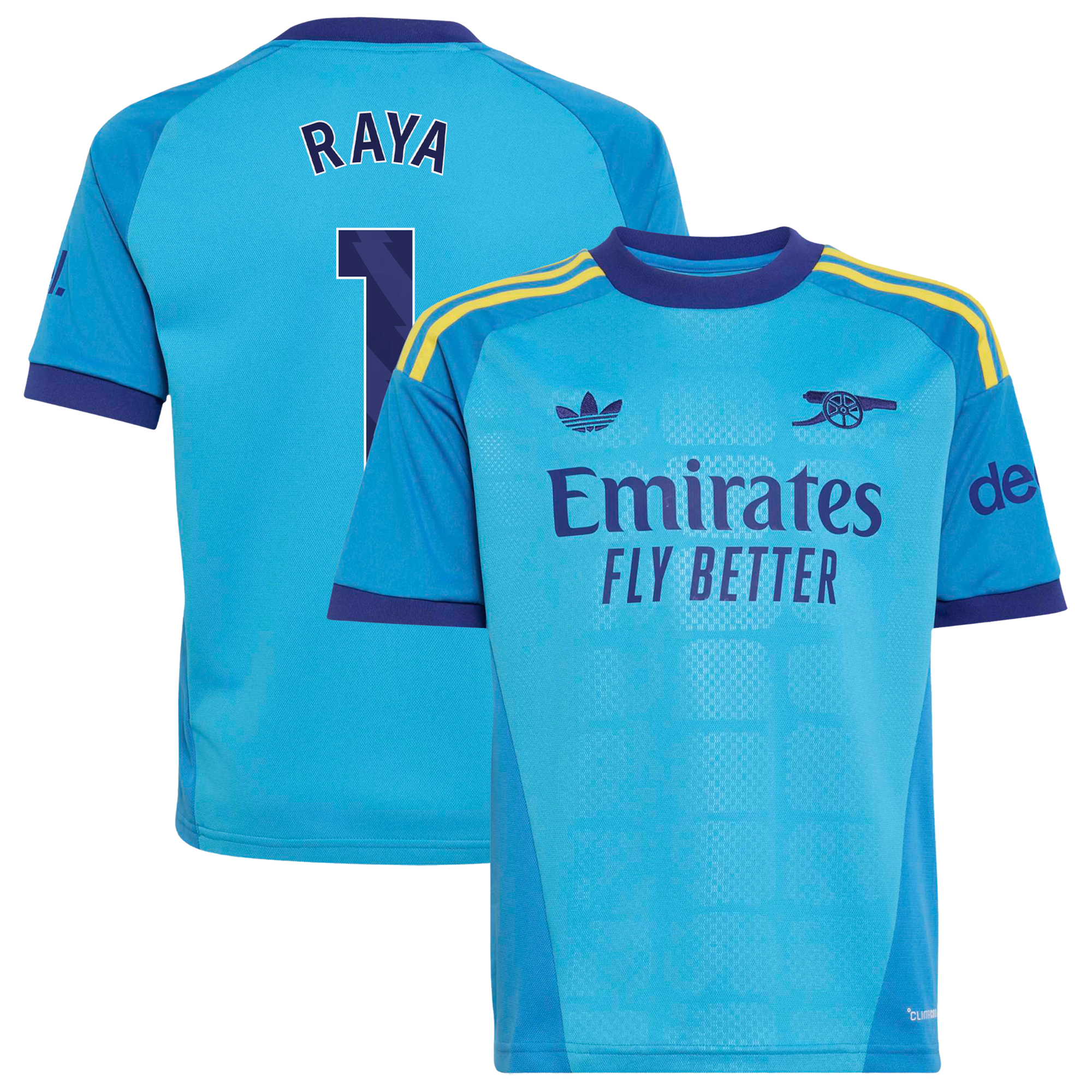 Arsenal adidas Away Goalkeeper Shirt 2026-27 - Kids with Raya 1 printing