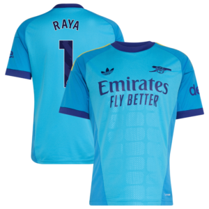 Arsenal adidas Away Goalkeeper Shirt 2026-27 with Raya 1 printing