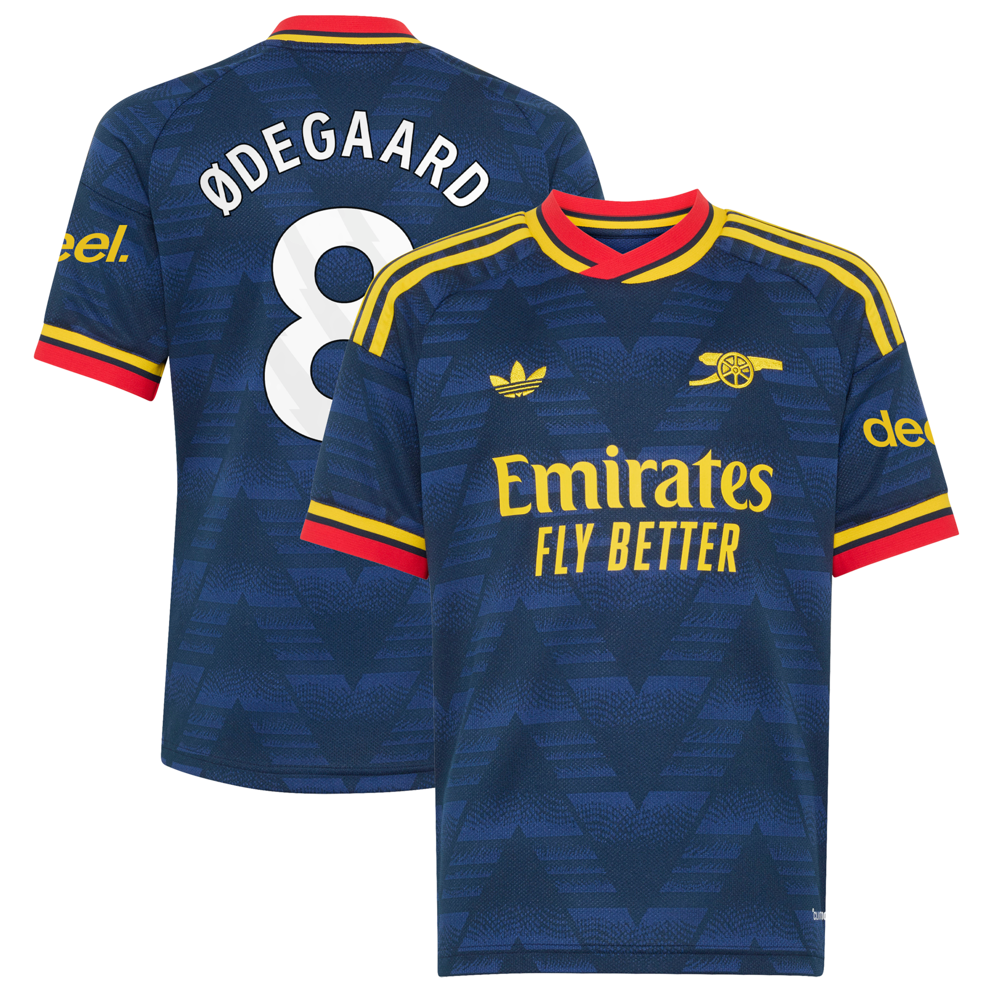 Arsenal adidas Away Shirt 2026-27 - Kids with Ødegaard 8 printing