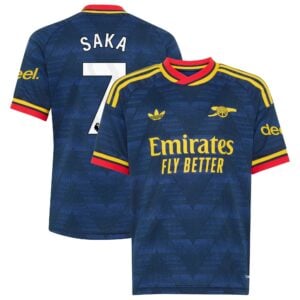 Arsenal adidas Away Shirt 2026-27 - Kids with Saka 7 printing
