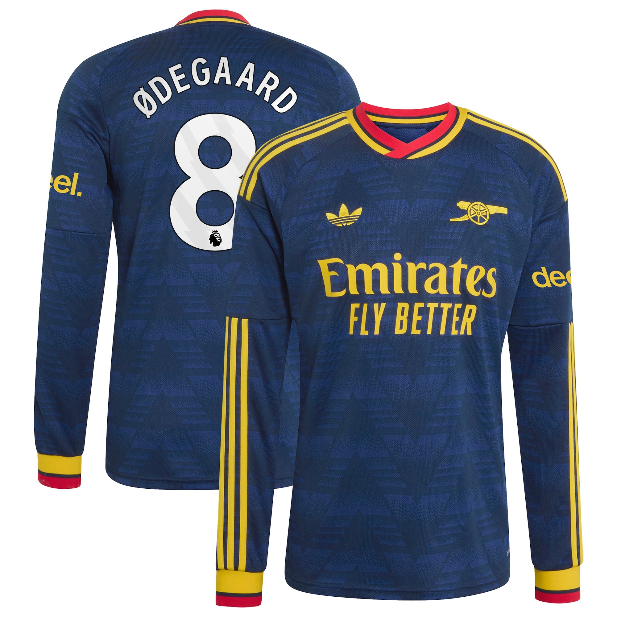 Arsenal adidas Away Shirt 2026-27 - Long Sleeve with Ødegaard 8 printing