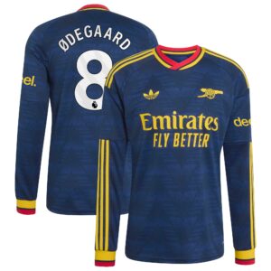 Arsenal adidas Away Shirt 2026-27 - Long Sleeve with Ødegaard 8 printing