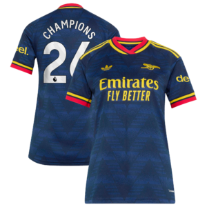 Arsenal adidas Away Shirt 2026-27 - Womens with Champions 26 printing