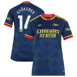 Arsenal adidas Away Shirt 2026-27 - Womens with Gyökeres 14 printing