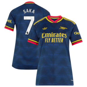 Arsenal adidas Away Shirt 2026-27 - Womens with Saka 7 printing