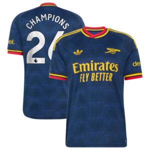 Arsenal adidas Away Shirt 2026-27 with Champions 26 printing