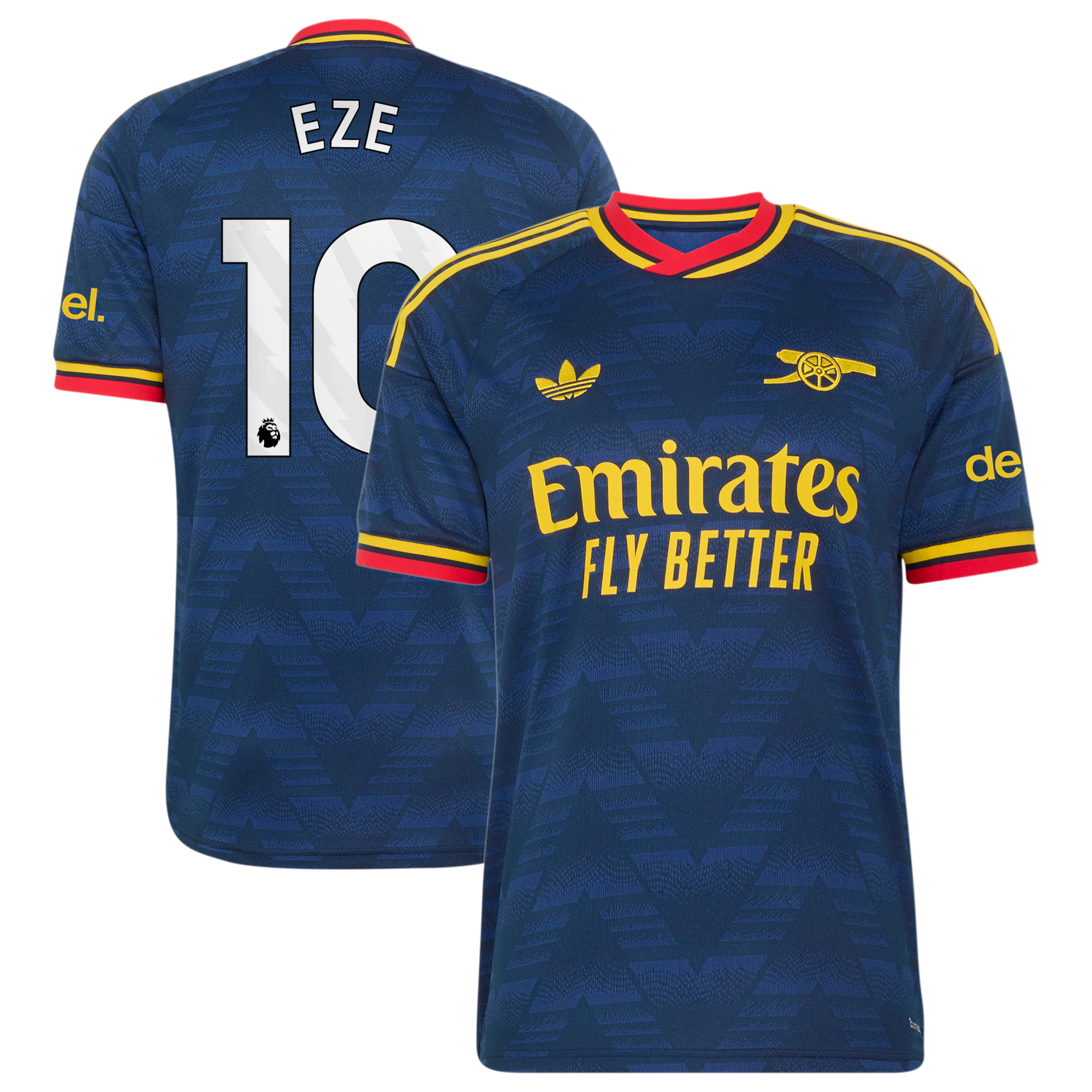 Arsenal adidas Away Shirt 2026-27 with Eze 10 printing