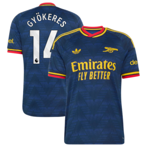 Arsenal adidas Away Shirt 2026-27 with Gyökeres 14 printing
