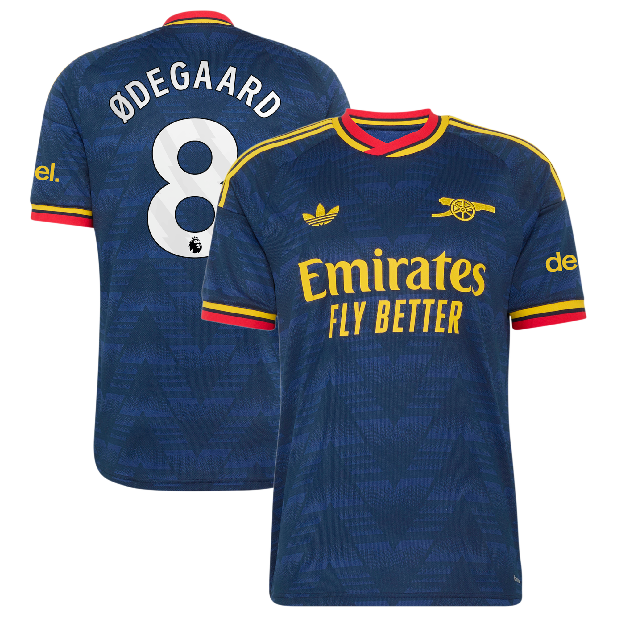 Arsenal adidas Away Shirt 2026-27 with Ødegaard 8 printing