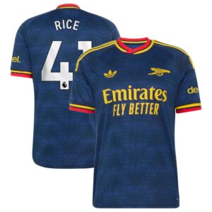 Arsenal adidas Away Shirt 2026-27 with Rice 41 printing
