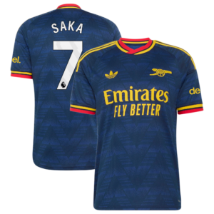Arsenal adidas Away Shirt 2026-27 with Saka 7 printing
