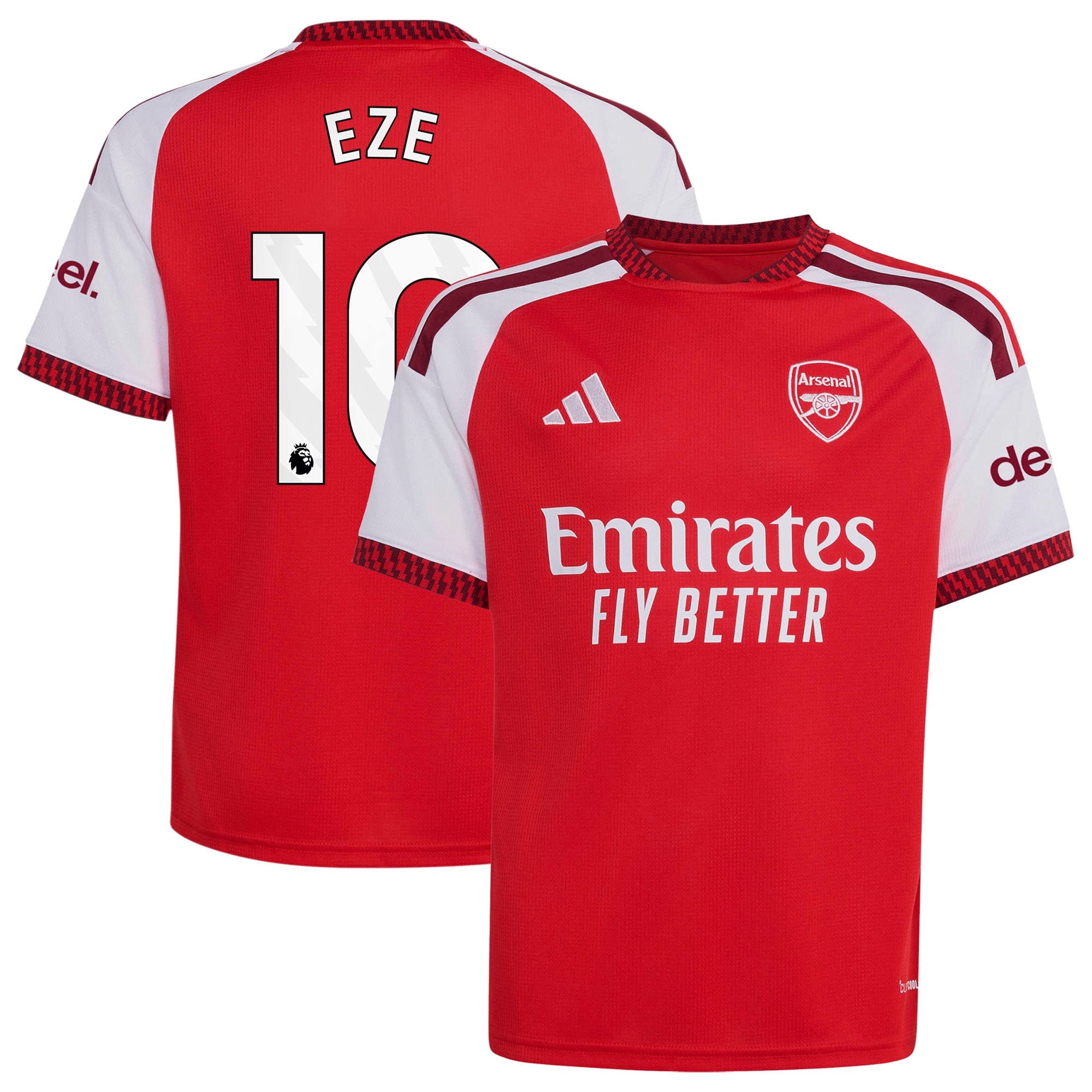Arsenal adidas Home Shirt 2026-27 - Kids with Eze 10 printing