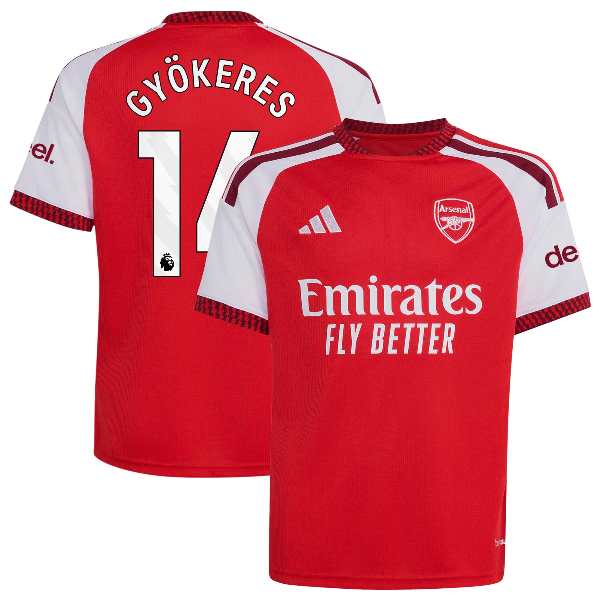 Arsenal adidas Home Shirt 2026-27 - Kids with Gyökeres 14 printing