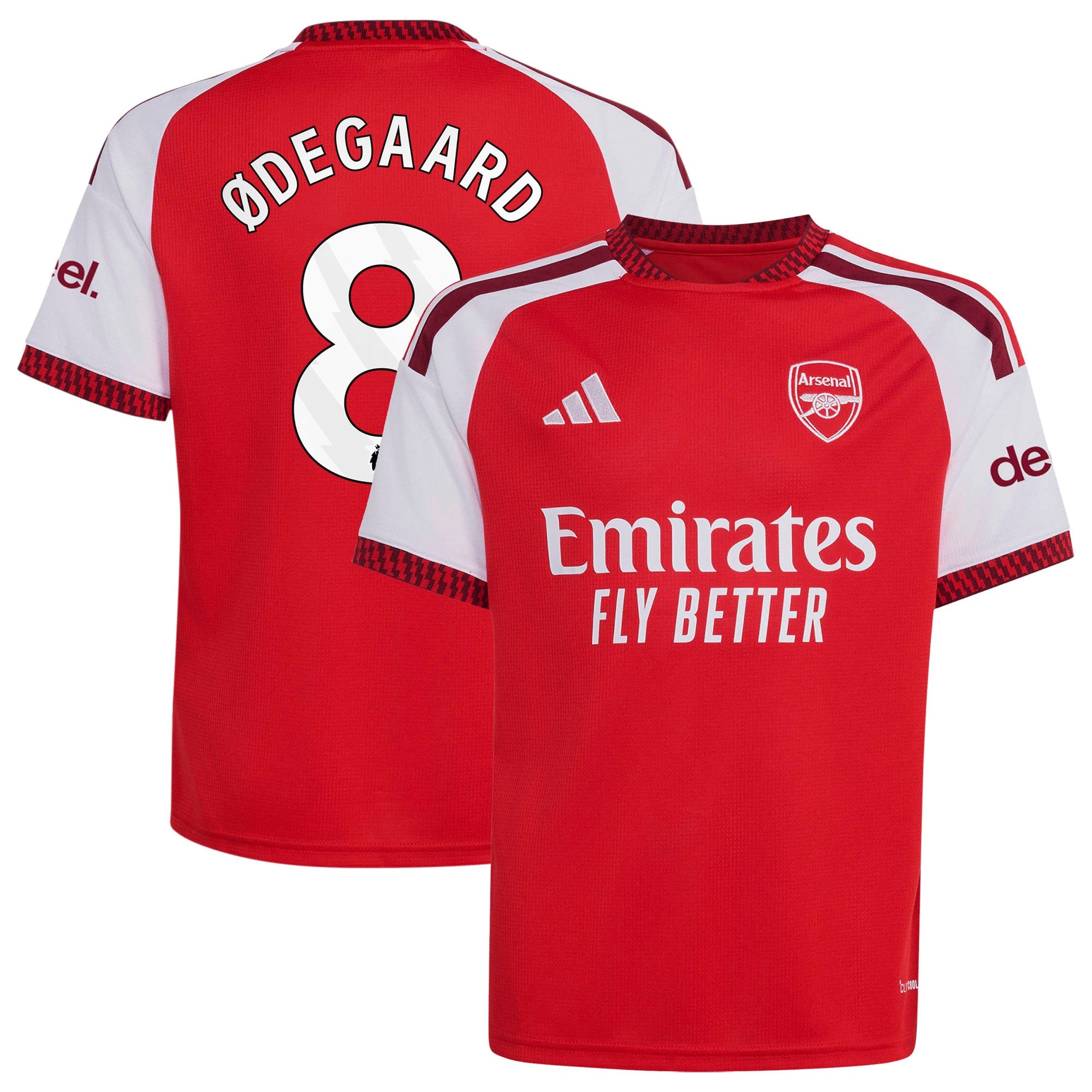 Arsenal adidas Home Shirt 2026-27 - Kids with Ødegaard 8 printing