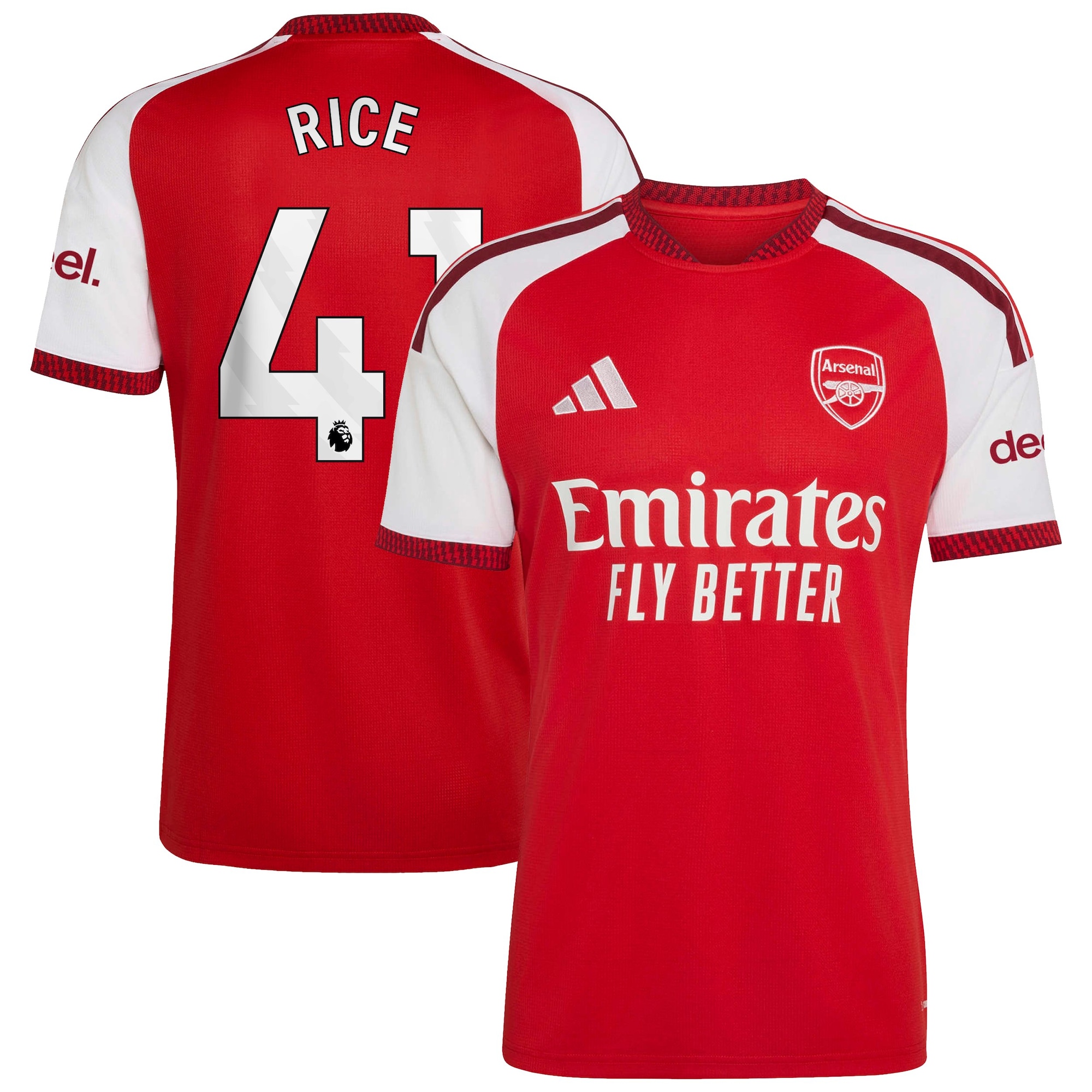 Arsenal adidas Home Shirt 2026-27 with Rice 41 printing