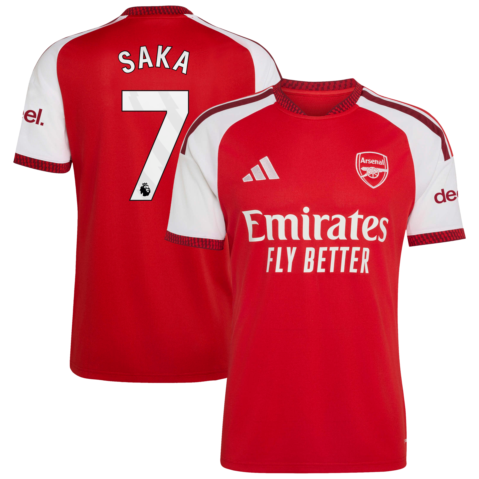 Arsenal adidas Home Shirt 2026-27 with Saka 7 printing