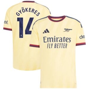 Arsenal adidas Third Authentic Shirt 2026-27 with Gyökeres 14 printing
