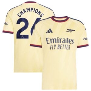 Arsenal adidas Third Shirt 2026-27 with Champions 26 printing