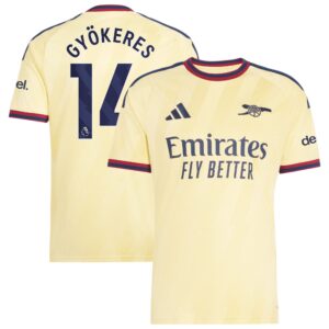 Arsenal adidas Third Shirt 2026-27 with Gyökeres 14 printing